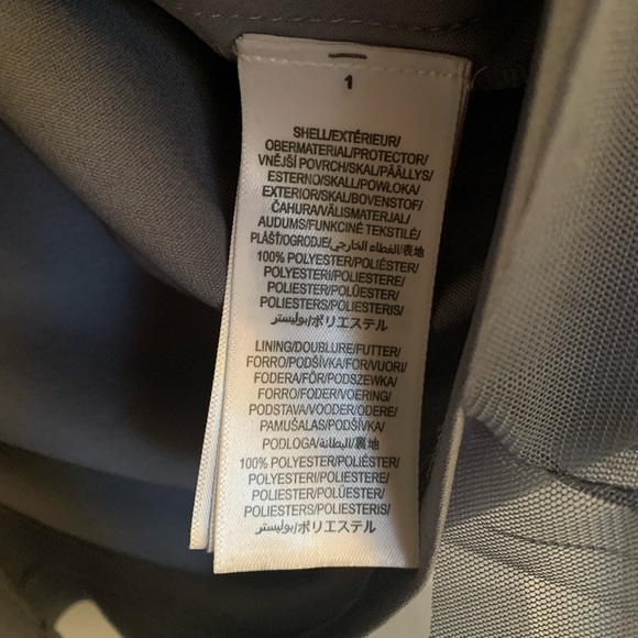 Adrianna Papell Studios Beaded Mesh A-Line Dress - Size 14 - Dusty Blue - NWT - Picture 9 of 10